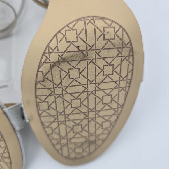 Jewel Badgley Mischka Penny Crystal Embellished Block Heels, Silver, Size 11 - Picture 13 of 16